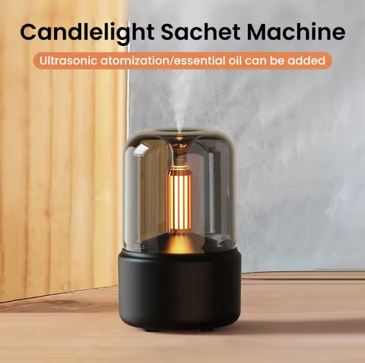 Portable 120ml Electric Air Humidifier Candlelight Aroma Oil Diffuser With LED Night Light Essential Oils Aroma Diffuser #20