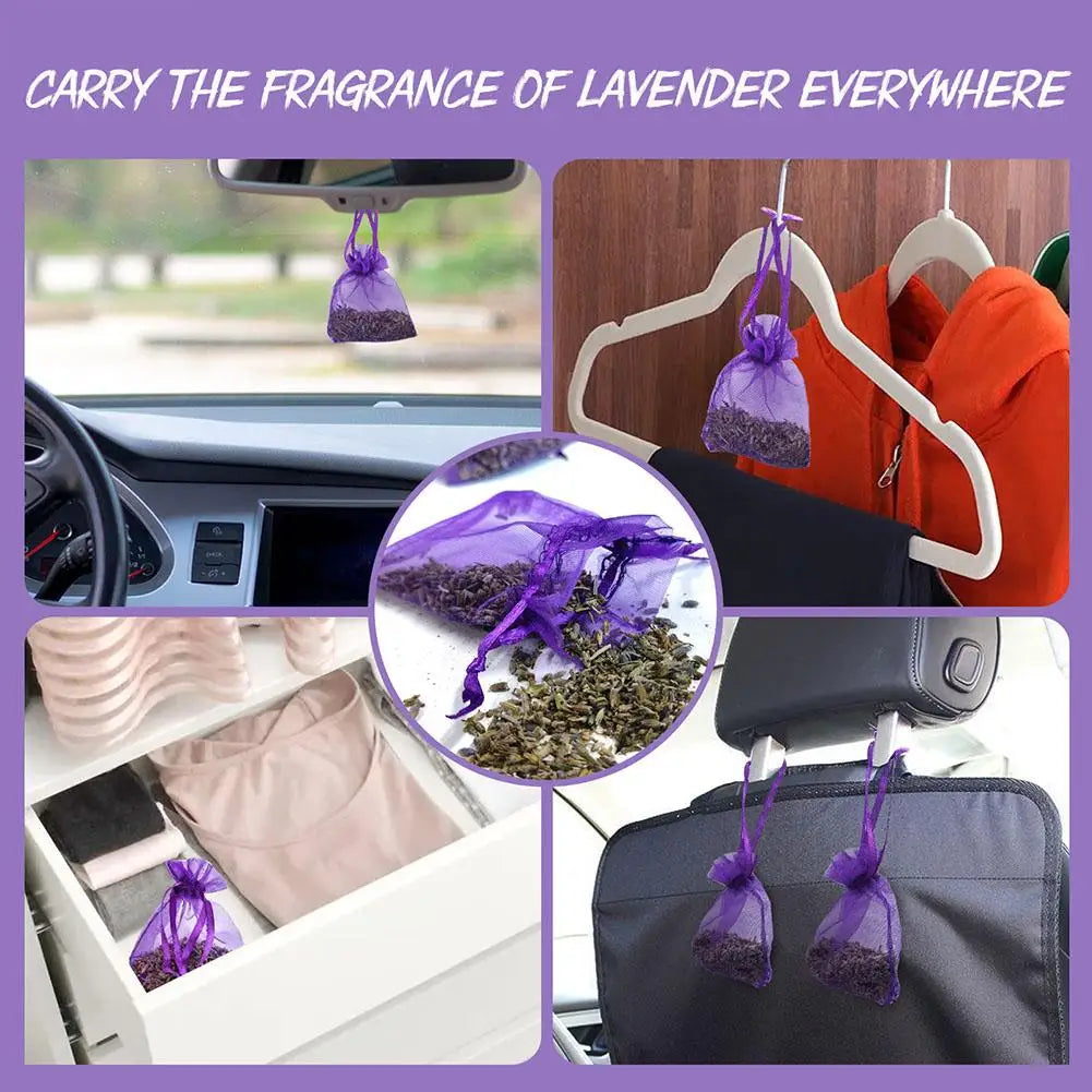 Lavender Sachet Fragrance Car Car Home Wardrobe Shoe Sachet Car Air Cabinet Anti-mildew Hanging Freshener Fragrant Home Sce M3Q4